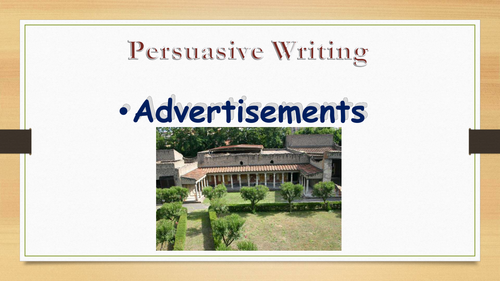 Writing to Persuade: Roman Villa Advertisement (2 week cross-curricular ...