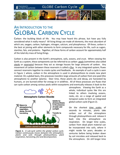 WATER AND CARBON CYCLES-1. Introducing systems concepts | Teaching ...