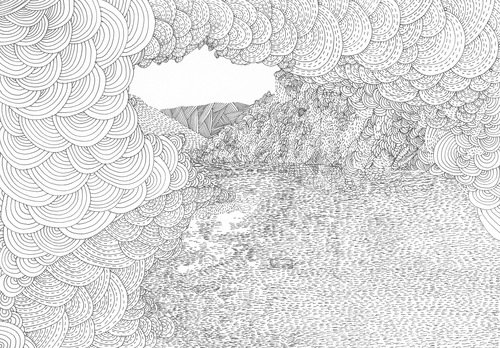 Cave Colouring Page | Teaching Resources