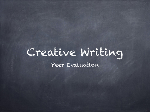 level one creative writing exemplars