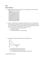 Motion Graphs Worksheets | Teaching Resources