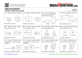 GCSE Revision (Similar Shapes) | Teaching Resources