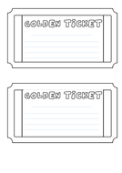 golden ticket template teaching resources