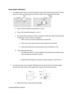Pascal, Archimedes and Bernoulli's Principle Worksheets + Buoyant Force