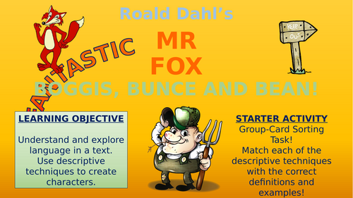 Fantastic Mr Fox - Boggis, Bunce and Bean!