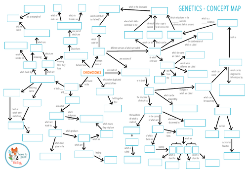 Genetics - Concept map (KS3/4) | Teaching Resources