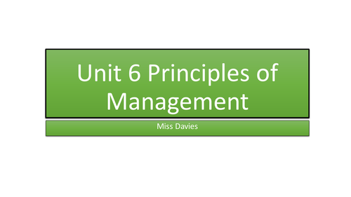 Management and Leadership Styles