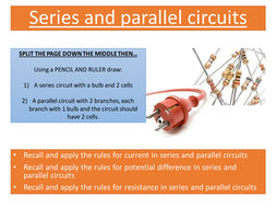 Series and parallel circuit rules | Teaching Resources