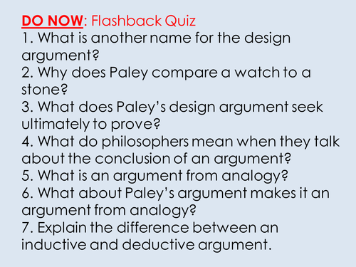 DESIGN ARGUMENT - Lessons i/c PP and worksheets for <em>NEW</em> AQA AS/A 