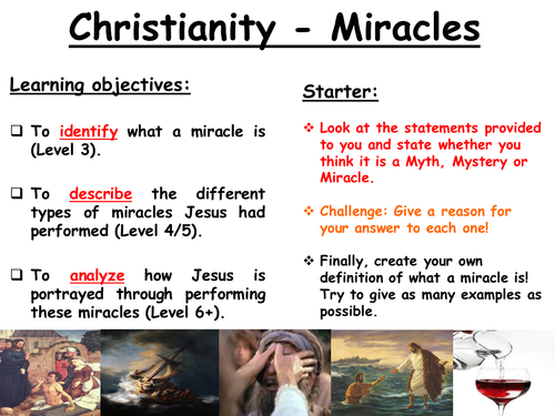 Christianity - Miracles and Jesus
