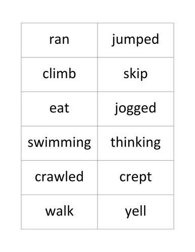 printable nouns verbs and adjectives teaching resources