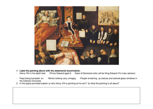 The Tudors -KS3 - Lesson 8 - Edward VI and Changes to the Church ...