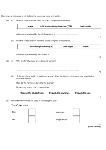 Lesson On Hormones And Human Sexual Development Aqa Gcse Teaching Resources 0373