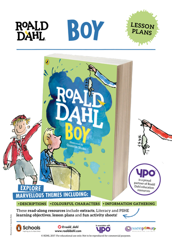 Roald Dahl's Boy: Tales of Childhood Lesson Plans | Teaching Resources