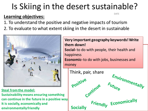 Fantastic Places, Lesson 8 - Skiing in the Desert - Sustainability