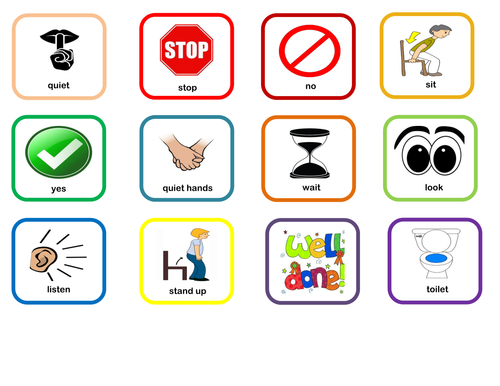 Free Printable Visual Lanyard for ASD Autism Pupils | Teaching Resources