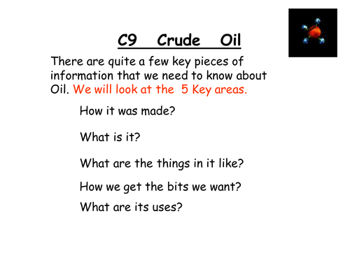 NEW AQA C9 Organic chemistry Crude Oil/ Distillation/Hydrocarbons naming and Cracking