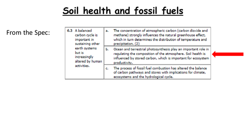 GCE Edexcel Geography Carbon Cycle Lesson 6