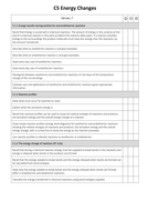 AQA GCSE Combined Science Chemistry Revision Checklists (2016 onwards ...