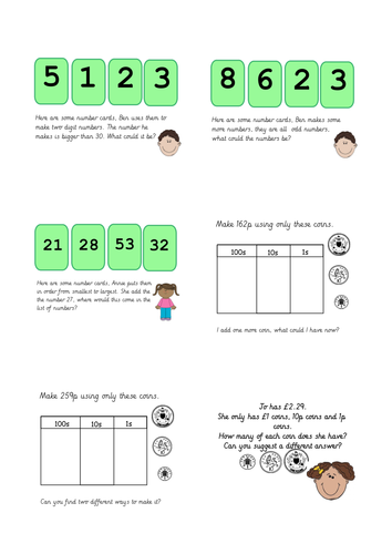 Reasoning and Problem Solving Bundle for Year 2 Mastery / Working at Greater Depth