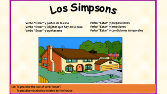La Casa con Preposiciones y Verbo "Estar" | Teaching Resources