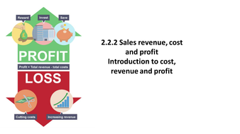 Introduction to cost, revenue, profit and percentage changes | Teaching ...