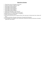Chromosomes pre test answer key pdf image