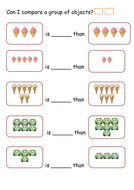 Year 1 White Rose Hub comparing objects worksheets | Teaching Resources