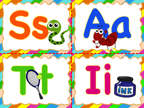 Phonics Mini Flashcards (11 Pages ) 42 Letter Sounds | Teaching Resources