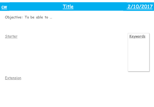 Lesson Design Template | Teaching Resources