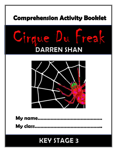 Cirque Du Freak Comprehension Activities Booklet!