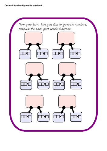 Adding Decimal Number Pyramids and Part Whole Diagrams | Teaching Resources