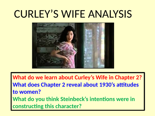 analysis of curleys wife