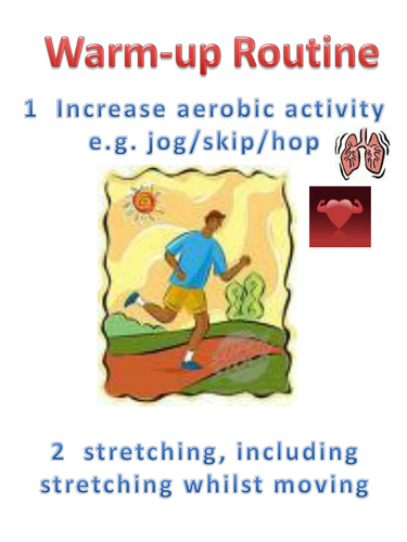 warm up and cool down drills | Teaching Resources
