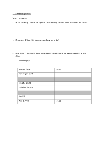 Functional Skills Maths Level 2 Exam Style Questions Revision ...