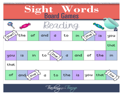 Fry's First 100 Sight Words Board Games | Teaching Resources