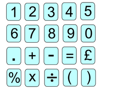 Digit cards 0 to 9 and mathematical symbols | Teaching Resources
