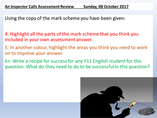 An Inspector Calls Assessment