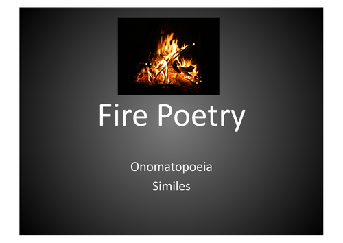 Ks1 Fire Poetry  Teaching Resources