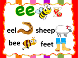 teach child how to read jolly phonics letter ee