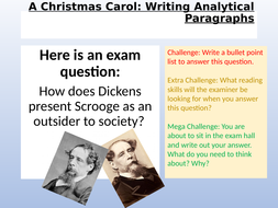 christmas carol essay writing