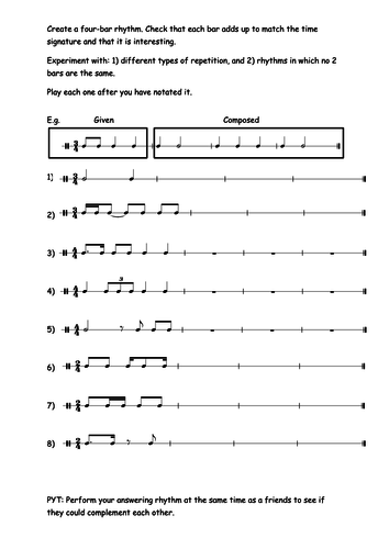 GCSE Music - Rhythm | Teaching Resources