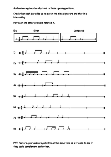 GCSE Music - Rhythm | Teaching Resources