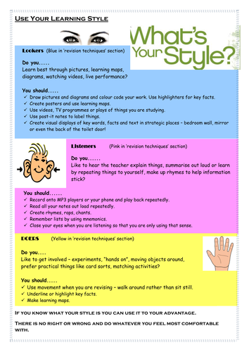 Revision Guide Booklet for Students and Parents & Revision technique ...