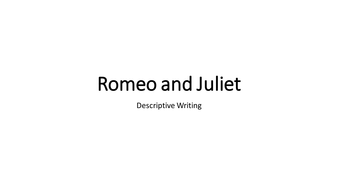 romeo and juliet creative writing activities