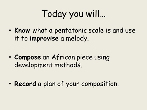 African Music - Composition