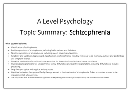 Schizophrenia summary essay image