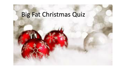 Big Fat Christmas Quiz