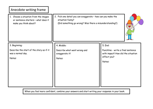 Creative writing anecdotes image