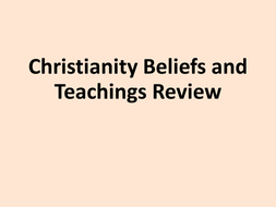 Christianity Beliefs and Teachings Revision Activity | Teaching Resources